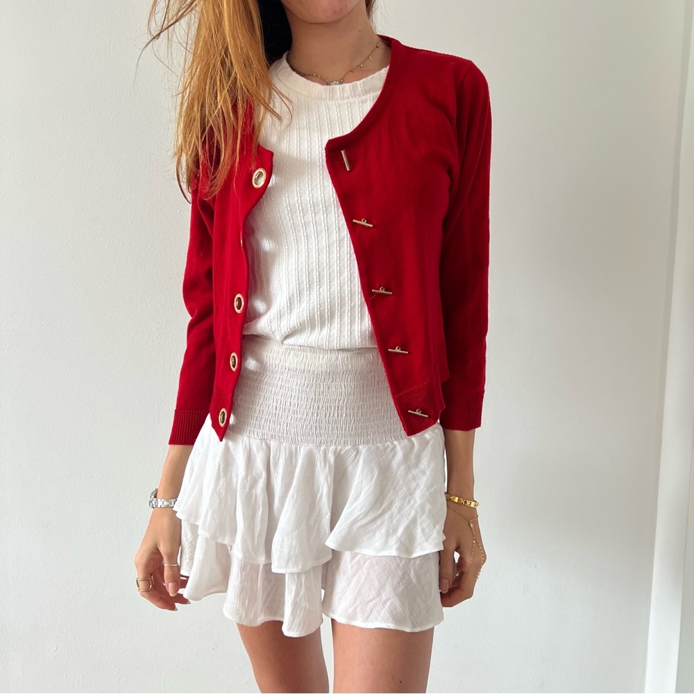 White skirt